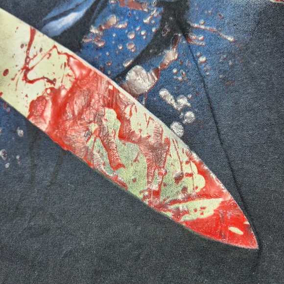 Halloween Horror Nights Shirt Small Black Universal Studios Michael Myers 2016 - Picture 6 of 11